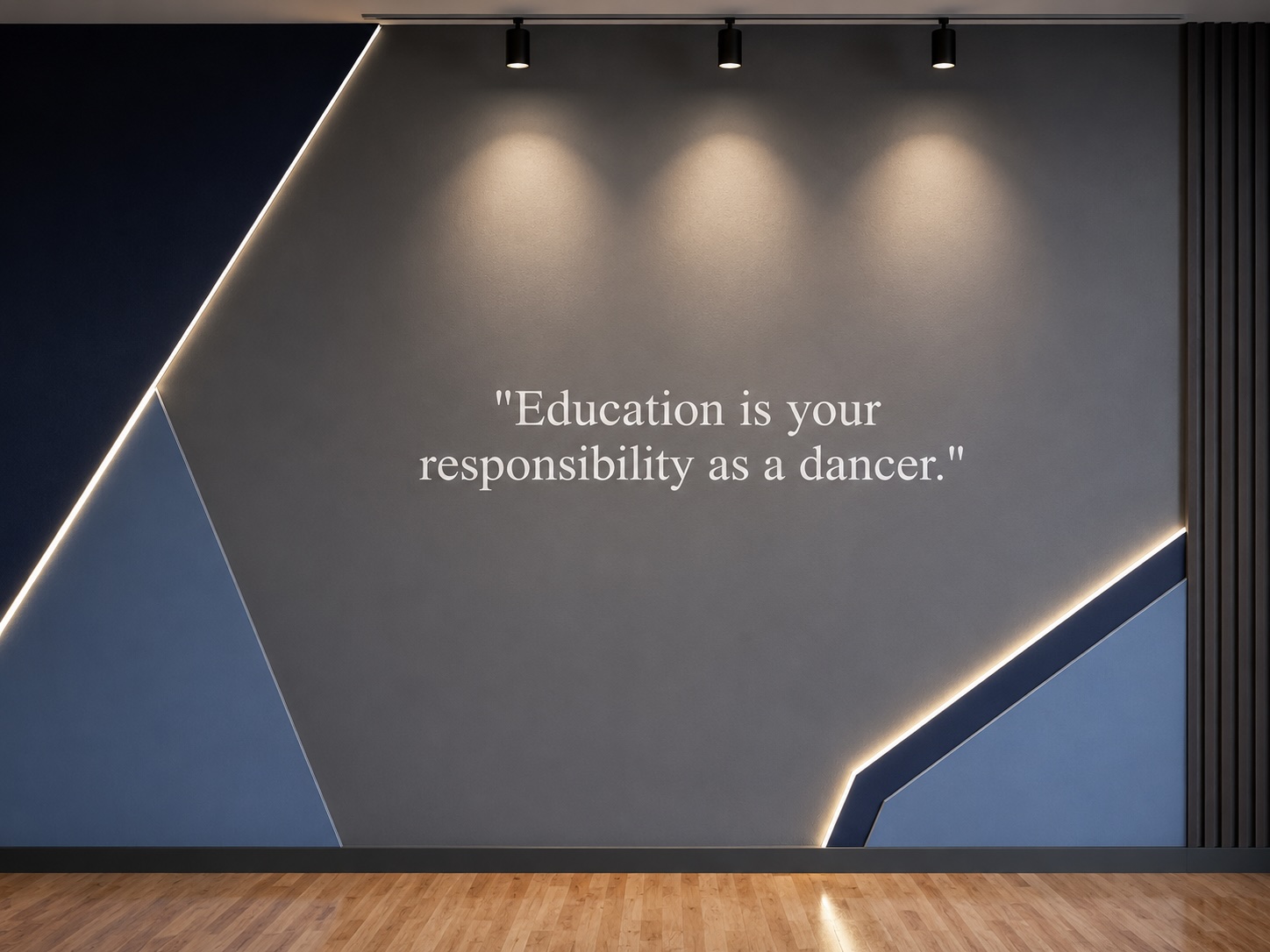 Studio quote wall — Technique